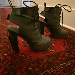 Alexander Wang Dakota Lace-Up Ankle Boots